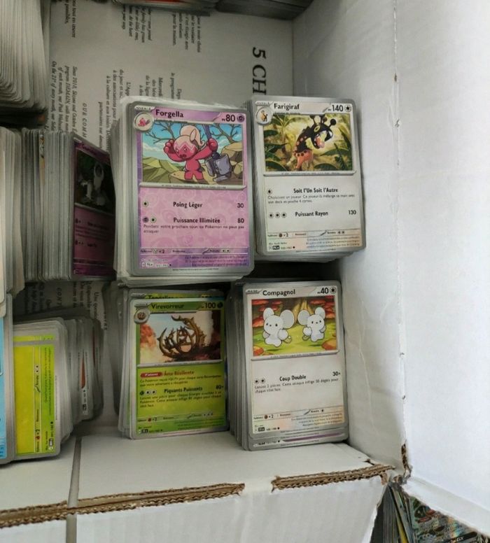 Lor d'environ 1000 cartes pokemon