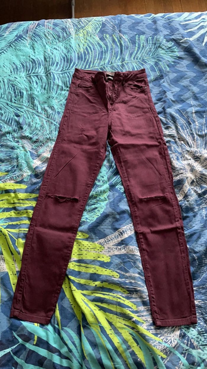 Jeans taille haute Bershka