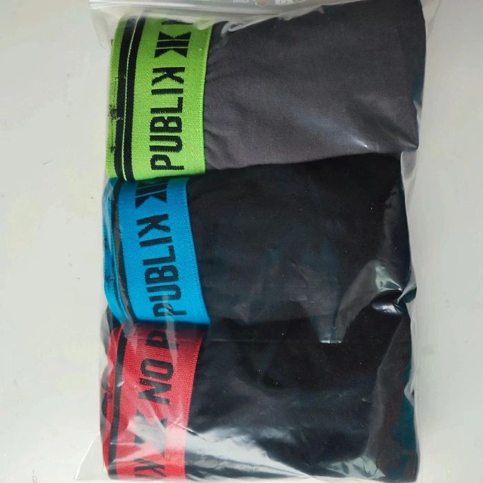 Lot de 3 boxers en coton pour homme taille L, No Publik