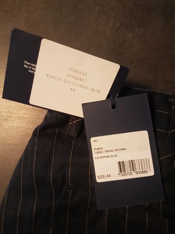 Pantalon femme  marine rayé - photo numéro 4