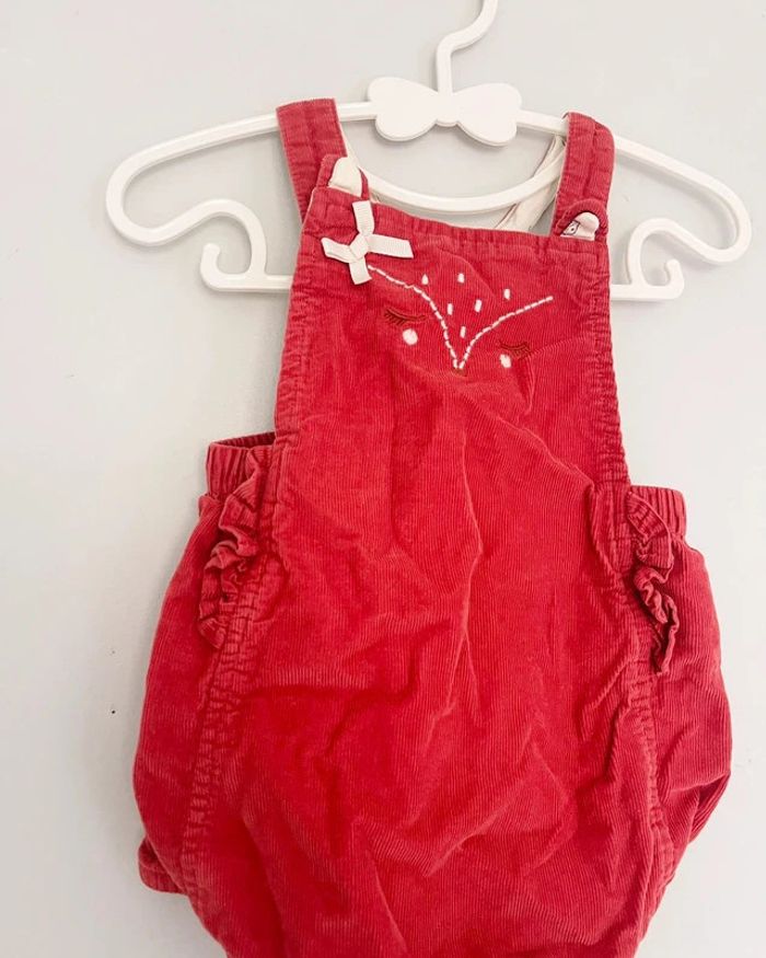 Ensemble barboteuse rouge + veste sans manches assorti 12 mois - Sergent Major - photo numéro 5