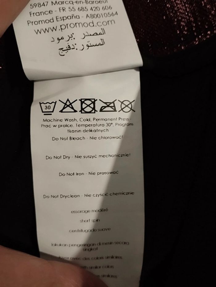 Pantalon Promod taille 36 coupe cigarette métallisé - photo numéro 10