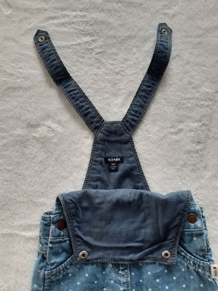 Robe / salopette jean 6 mois fille kiabi - photo numéro 5