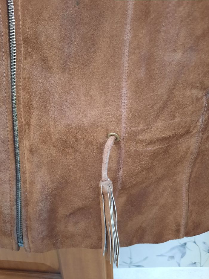 Veste cuir retourné taille 42 (XL) - photo numéro 10