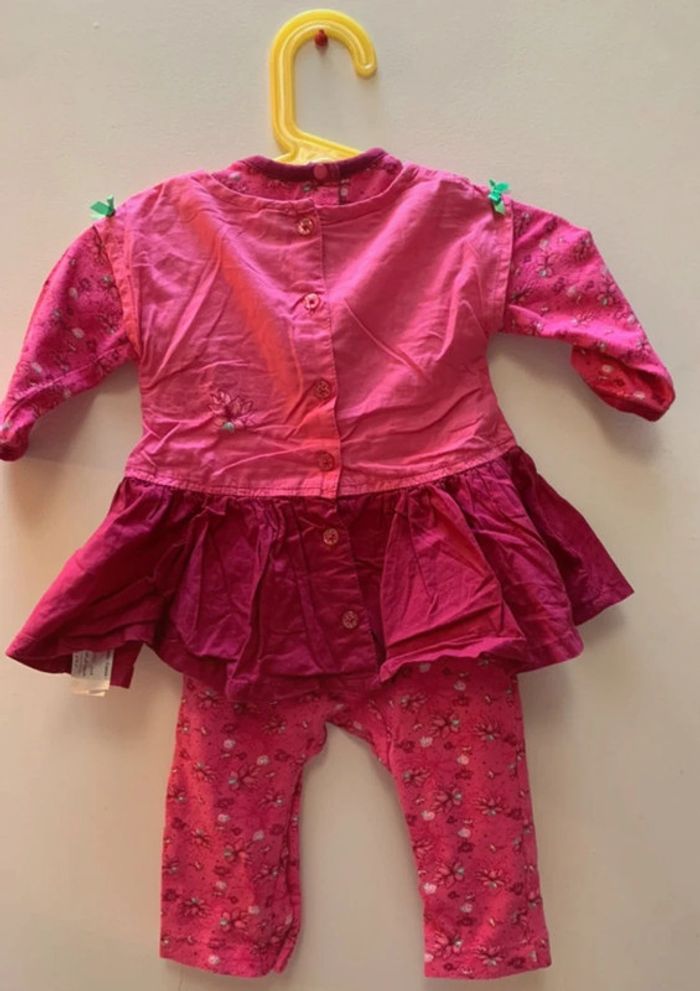 Combinaison Robe Orchestra Rose Foncé 6 Mois - photo numéro 7