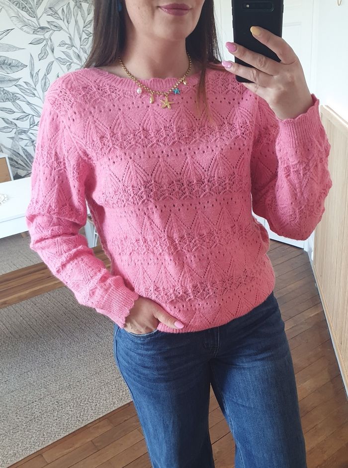 Pull réversible rose Sete cache-cœur Taille unique - photo numéro 2