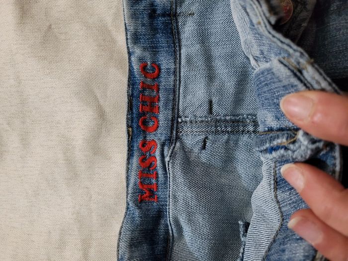 Mini jupe en jean, miss chic, taille 36 - photo numéro 8