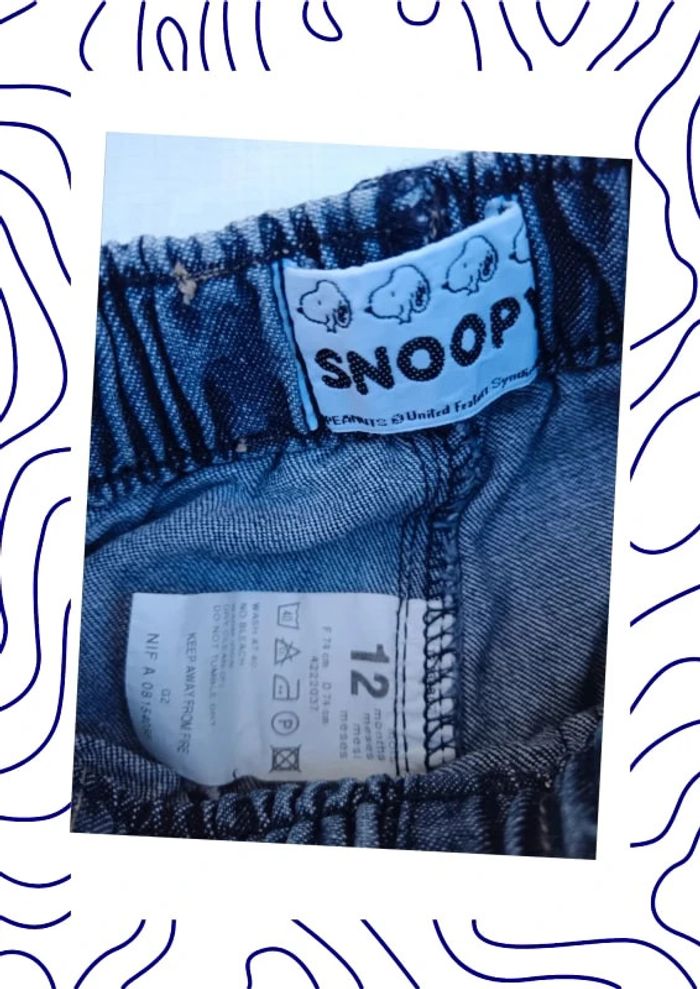 Jeans 12 mois Snoopy - photo numéro 4