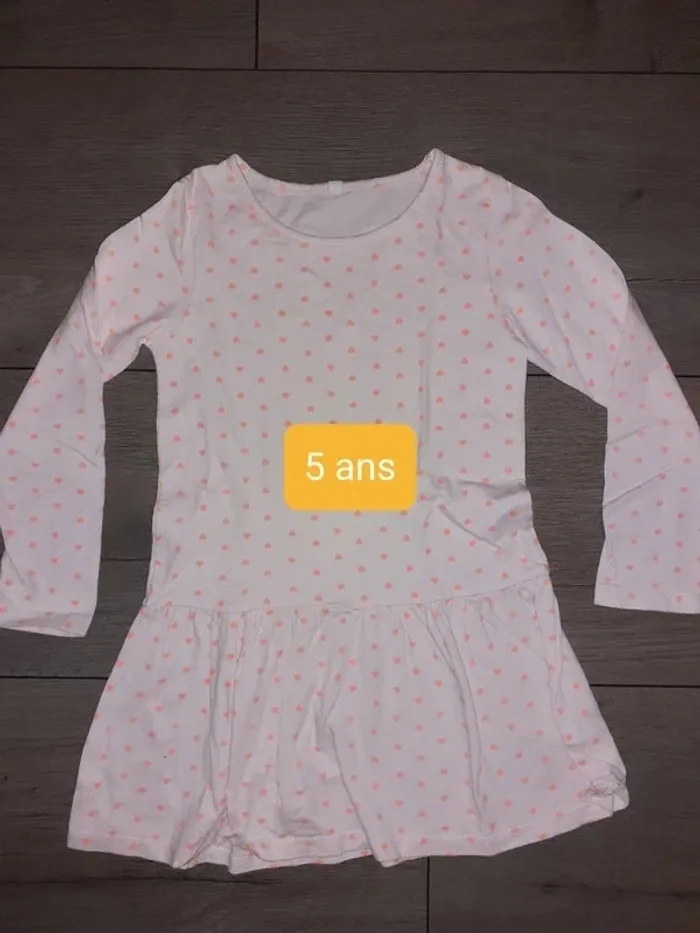 Robe mi saison 5 ans cœur