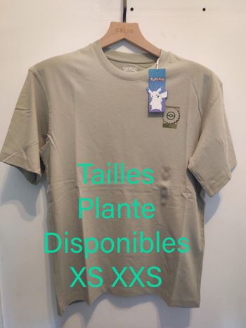 Tee Shirt Pokemon Starter Plante Celio XSkak