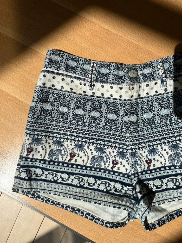 Short taille haute high waist chipie vintage ethnique culutre - photo numéro 5