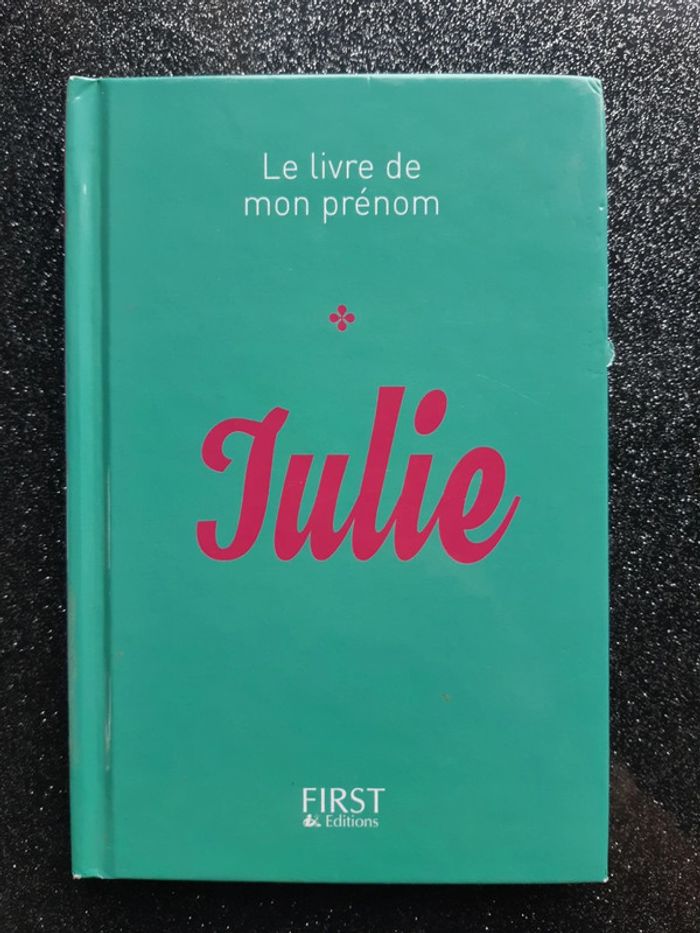 Livre de mon prénom "Julie""