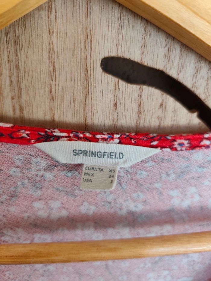 Robe fluide et légère imprimée fleurie Taille XS Springfield - photo numéro 10