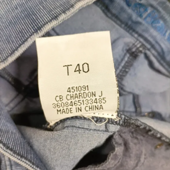 Jupe en jean bleu medium C’est Beau la Vie - Taille 40 A1028 - photo numéro 9