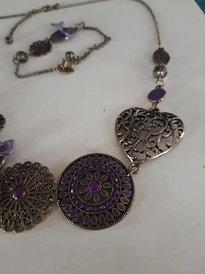 Parure de Bijoux fantaisies style ancien - photo numéro 2