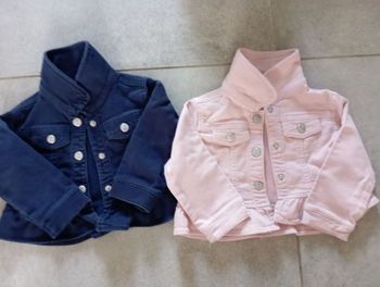 Lot 2 vestes fille 12 mois