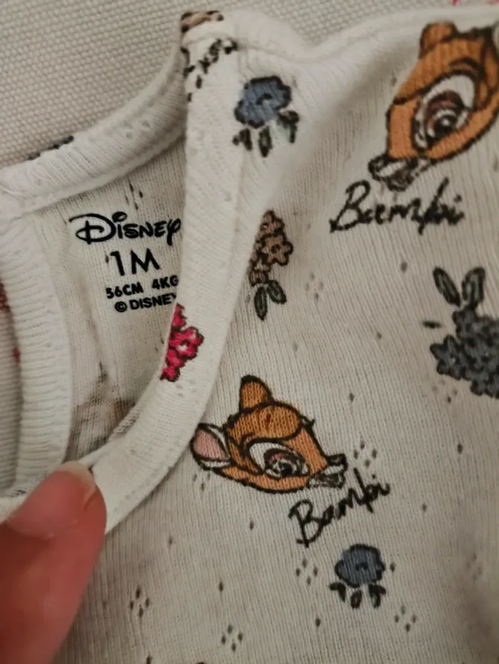 Ensemble Disney Bambi kiabi 1 mois - photo numéro 3