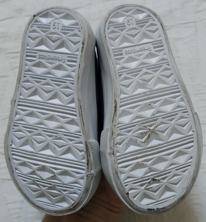 Freemouss petites baskets tissus bleu scratch - photo numéro 2