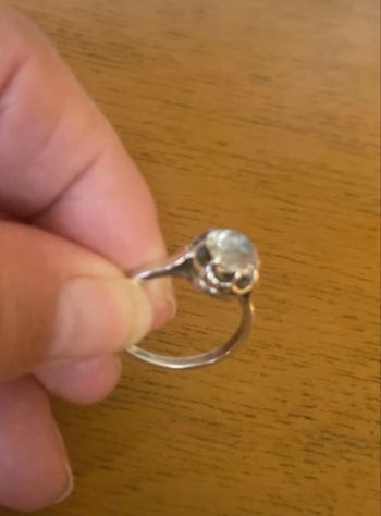 Bague chou vintage argent
