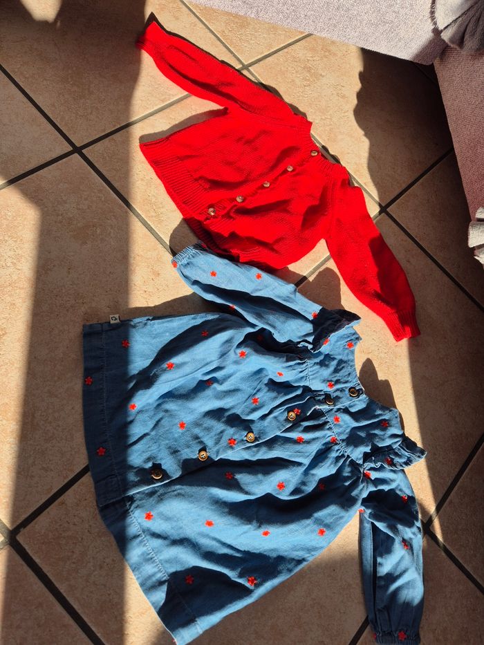 Robe et gilet Cadet Rousselle 6 mois