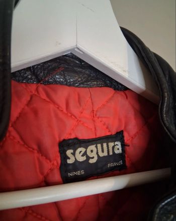 Veste cuir Segura – Noir – Style moto vintage Taille XS