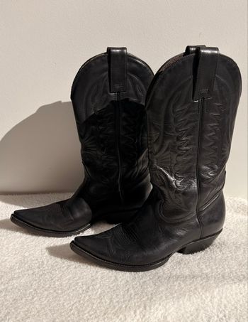 Santiags Mexicana cuir noir T42 - Très bon état 