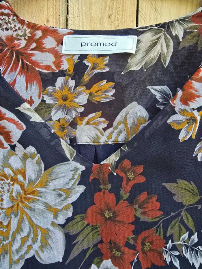 Blouse fleurie 🍒Promod🍒très bon état taille 38/40 - photo numéro 8
