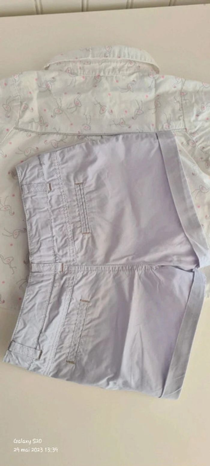 Ensemble short et chemise mc 5/6A - photo numéro 3