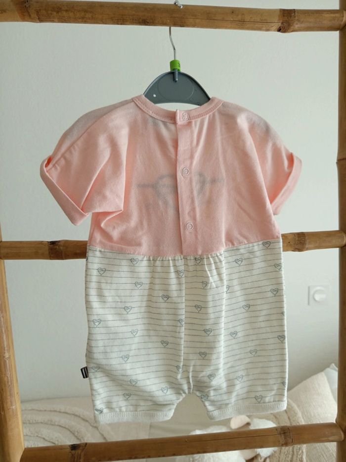 Combishort bébé fille 3 mois neuve - photo numéro 3