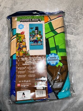 Serviette drap de plage Minecraft 