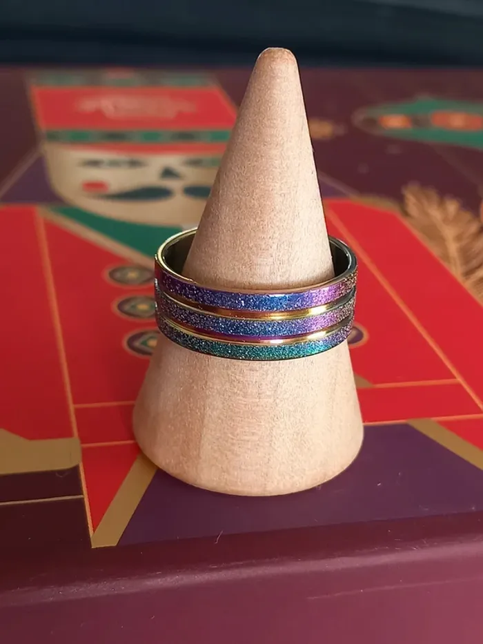 Bague en acier inoxydable taille 18 (56) - photo numéro 4