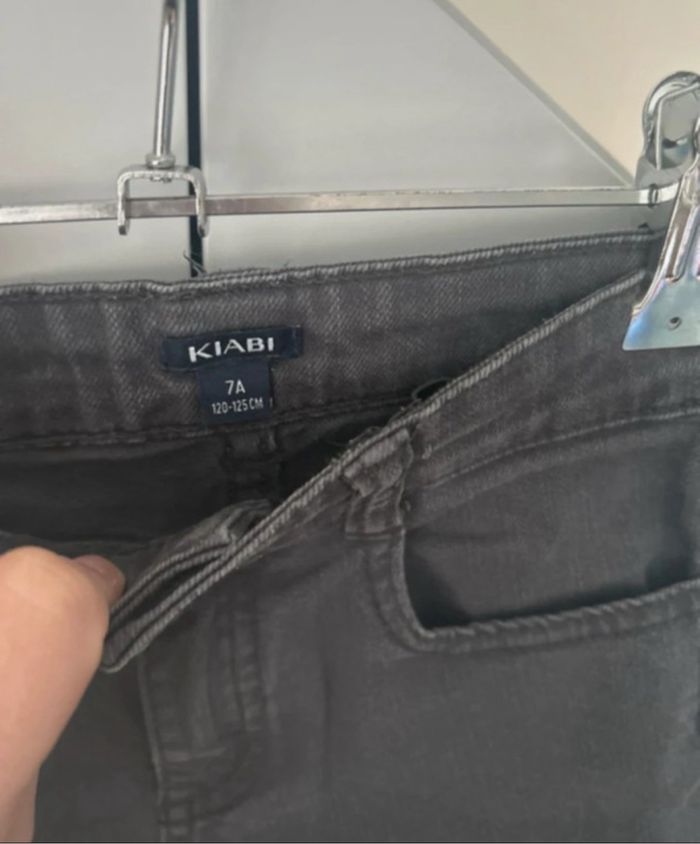 Short en jean gris kiabi 7 ans - photo numéro 4