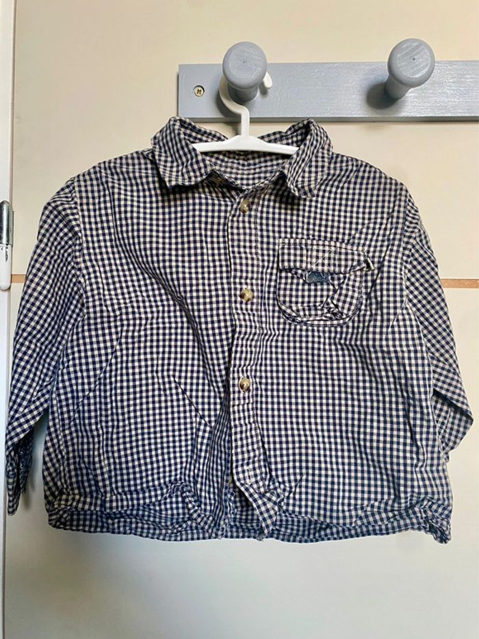 Lot de 2 chemises a manches longues 24 mois - photo numéro 4