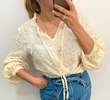 Superbe Blouse Col V Taille 36