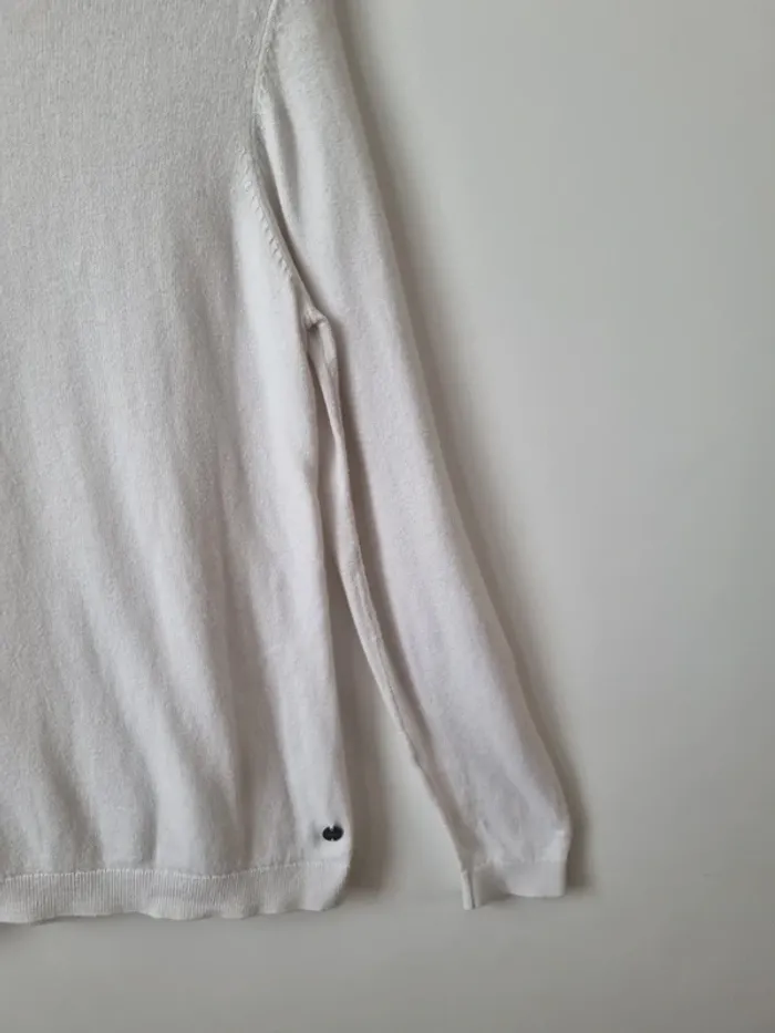 Pull col roulé blanc Esprit - photo numéro 5