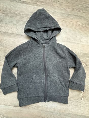 Gilet zip gris 2 ans
