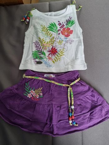 Jupe t-shirt 12 mois La Compagnie des petits