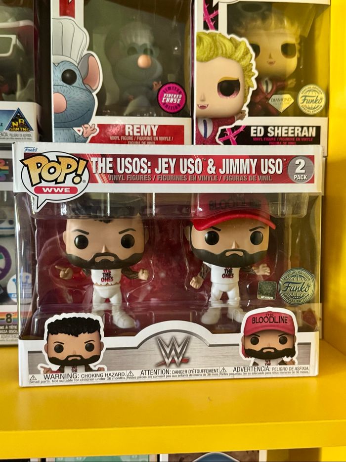 Funko Pop! WWE 2 Pack - WrestleMania 39 - The Usos : Jey Uso & Jimmy Uso - Funko Special Edition