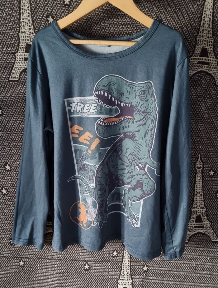 Ensemble pyjama vert foncé T-Rex 10ans - photo numéro 2
