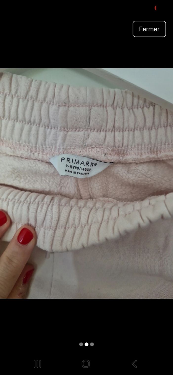 Ensemble de sport Haut + jogging rose - photo numéro 3