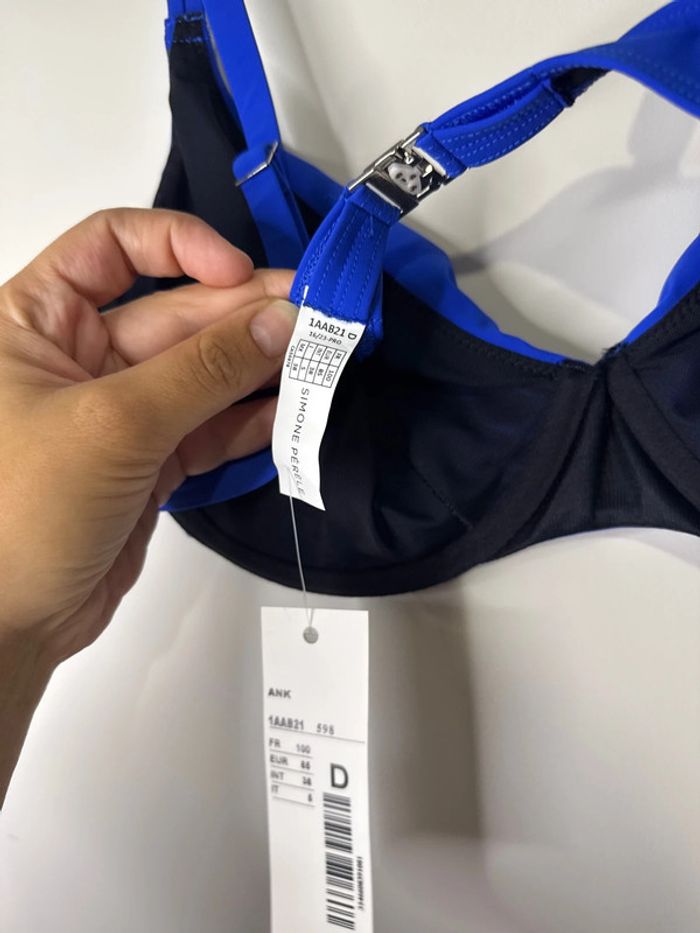 👙🌞Haut de maillot de bain femme - bleu roi- Simone Pérèle- 100Dneuf avec étiquette - photo numéro 8