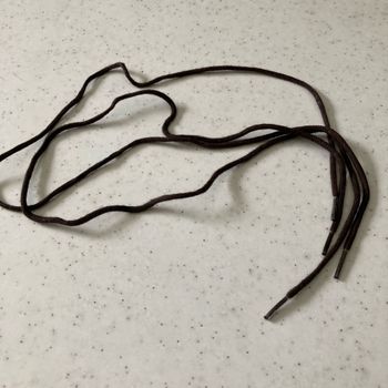 Lacet marron 70 cm rond