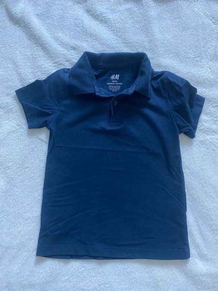 Tee-shirt/ Polo basic manches courtes marine 2-4 ans - photo numéro 2