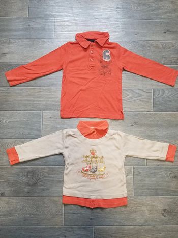 Lot de 2 hauts taille 3 ans bon état