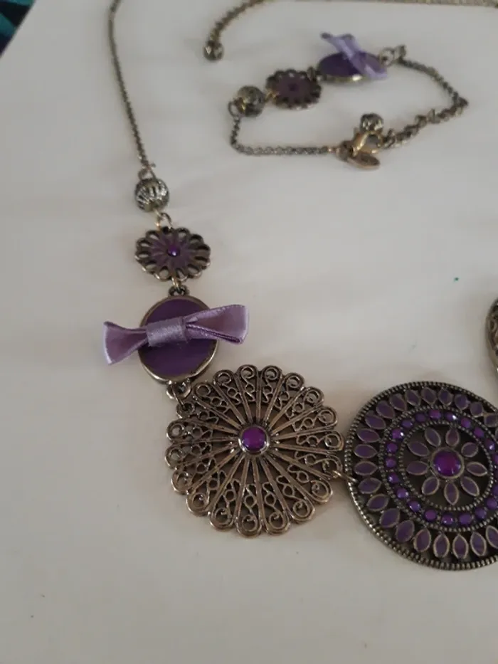 Parure de Bijoux fantaisies style ancien - photo numéro 3