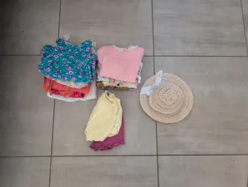 Lot bébé fille 9 mois été