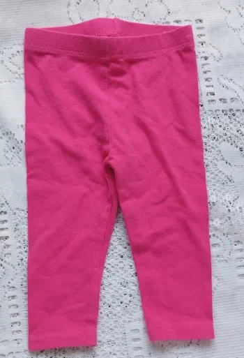 Legging rose vif, neuf, taille 6 mois