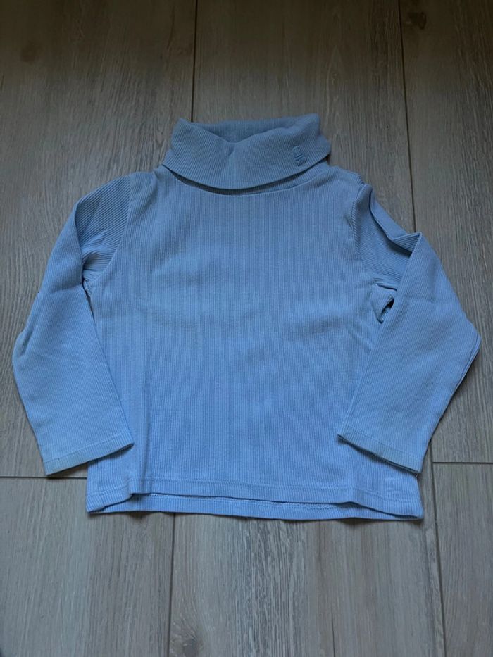 Tee-shirt cotelé col roulé 4 ans Okaïdi