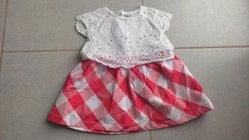 Robe à carreaux T.12 M