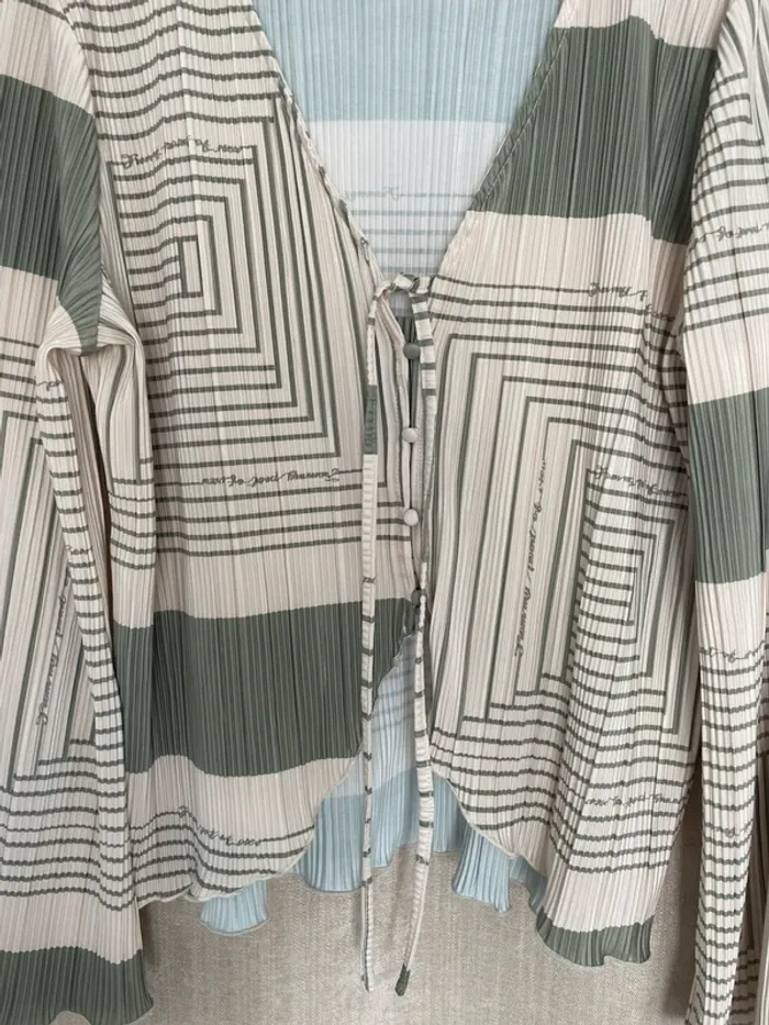Top blouse plissé - photo numéro 2